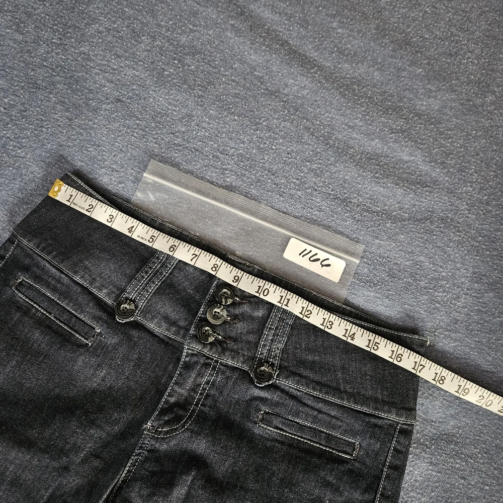 Kut From The Kloth Bermuda Blue Denim Shorts High-rise Size 12 - Picture 9 of 11